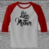 Raglan 3/4 Roundneck Shirt (Gray Body) Thumbnail