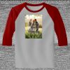 Raglan 3/4 Roundneck Shirt (Gray Body) Thumbnail