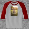 Raglan 3/4 Roundneck Shirt (Gray Body) Thumbnail