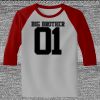 Raglan 3/4 Roundneck Shirt (Gray Body) Thumbnail