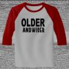Raglan 3/4 Roundneck Shirt (Gray Body) Thumbnail