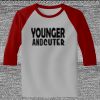 Raglan 3/4 Roundneck Shirt (Gray Body) Thumbnail