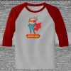 Raglan 3/4 Roundneck Shirt (Gray Body) Thumbnail