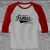 Raglan 3/4 Roundneck Shirt (Gray Body) Thumbnail