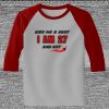 Raglan 3/4 Roundneck Shirt (Gray Body) Thumbnail
