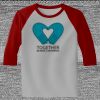 Raglan 3/4 Roundneck Shirt (Gray Body) Thumbnail