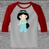 Raglan 3/4 Roundneck Shirt (Gray Body) Thumbnail
