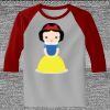 Raglan 3/4 Roundneck Shirt (Gray Body) Thumbnail