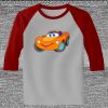 Raglan 3/4 Roundneck Shirt (Gray Body) Thumbnail