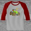 Raglan 3/4 Roundneck Shirt (Gray Body) Thumbnail
