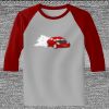 Raglan 3/4 Roundneck Shirt (Gray Body) Thumbnail