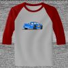 Raglan 3/4 Roundneck Shirt (Gray Body) Thumbnail