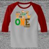 Raglan 3/4 Roundneck Shirt (Gray Body) Thumbnail
