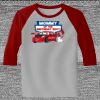 Raglan 3/4 Roundneck Shirt (Gray Body) Thumbnail