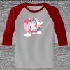 Raglan 3/4 Roundneck Shirt (Gray Body) Thumbnail