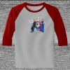 Raglan 3/4 Roundneck Shirt (Gray Body) Thumbnail