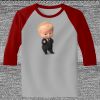 Raglan 3/4 Roundneck Shirt (Gray Body) Thumbnail