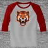 Raglan 3/4 Roundneck Shirt (Gray Body) Thumbnail