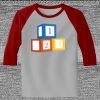 Raglan 3/4 Roundneck Shirt (Gray Body) Thumbnail