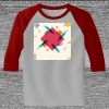 Raglan 3/4 Roundneck Shirt (Gray Body) Thumbnail