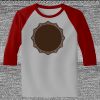 Raglan 3/4 Roundneck Shirt (Gray Body) Thumbnail