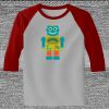 Raglan 3/4 Roundneck Shirt (Gray Body) Thumbnail