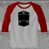 Raglan 3/4 Roundneck Shirt (Gray Body) Thumbnail