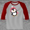 Raglan 3/4 Roundneck Shirt (Gray Body) Thumbnail
