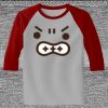 Raglan 3/4 Roundneck Shirt (Gray Body) Thumbnail