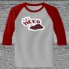 Raglan 3/4 Roundneck Shirt (Gray Body) Thumbnail