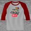 Raglan 3/4 Roundneck Shirt (Gray Body) Thumbnail