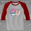 Raglan 3/4 Roundneck Shirt (Gray Body) Thumbnail
