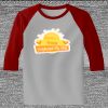 Raglan 3/4 Roundneck Shirt (Gray Body) Thumbnail