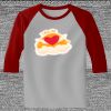 Raglan 3/4 Roundneck Shirt (Gray Body) Thumbnail