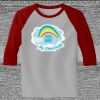 Raglan 3/4 Roundneck Shirt (Gray Body) Thumbnail