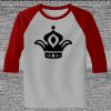 Raglan 3/4 Roundneck Shirt (Gray Body) Thumbnail