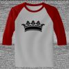 Raglan 3/4 Roundneck Shirt (Gray Body) Thumbnail
