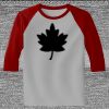 Raglan 3/4 Roundneck Shirt (Gray Body) Thumbnail