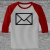 Raglan 3/4 Roundneck Shirt (Gray Body) Thumbnail