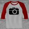 Raglan 3/4 Roundneck Shirt (Gray Body) Thumbnail
