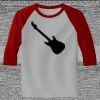Raglan 3/4 Roundneck Shirt (Gray Body) Thumbnail