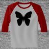 Raglan 3/4 Roundneck Shirt (Gray Body) Thumbnail