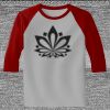 Raglan 3/4 Roundneck Shirt (Gray Body) Thumbnail