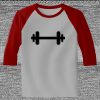 Raglan 3/4 Roundneck Shirt (Gray Body) Thumbnail