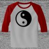 Raglan 3/4 Roundneck Shirt (Gray Body) Thumbnail