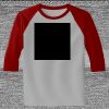 Raglan 3/4 Roundneck Shirt (Gray Body) Thumbnail