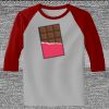 Raglan 3/4 Roundneck Shirt (Gray Body) Thumbnail