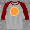 Raglan 3/4 Roundneck Shirt (Gray Body) Thumbnail