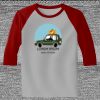 Raglan 3/4 Roundneck Shirt (Gray Body) Thumbnail