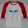 Raglan 3/4 Roundneck Shirt (Gray Body) Thumbnail